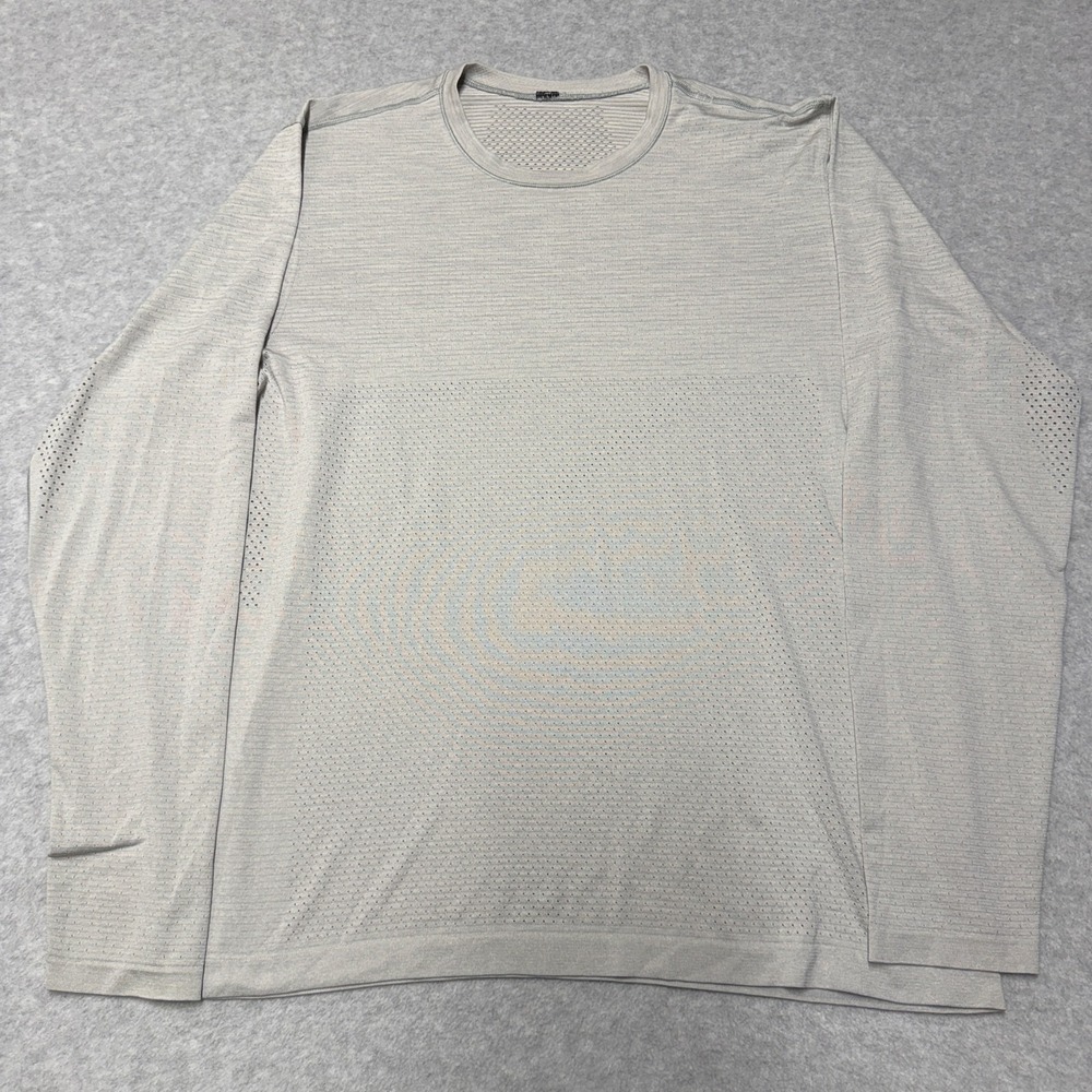 Lululemon Metal Vent Tech Shirt Mens Large Gray Long Sleeve Athletic Performance